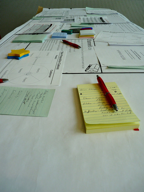 Image of a work table